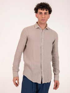 Camicia Four Stroke in Lino Naturale