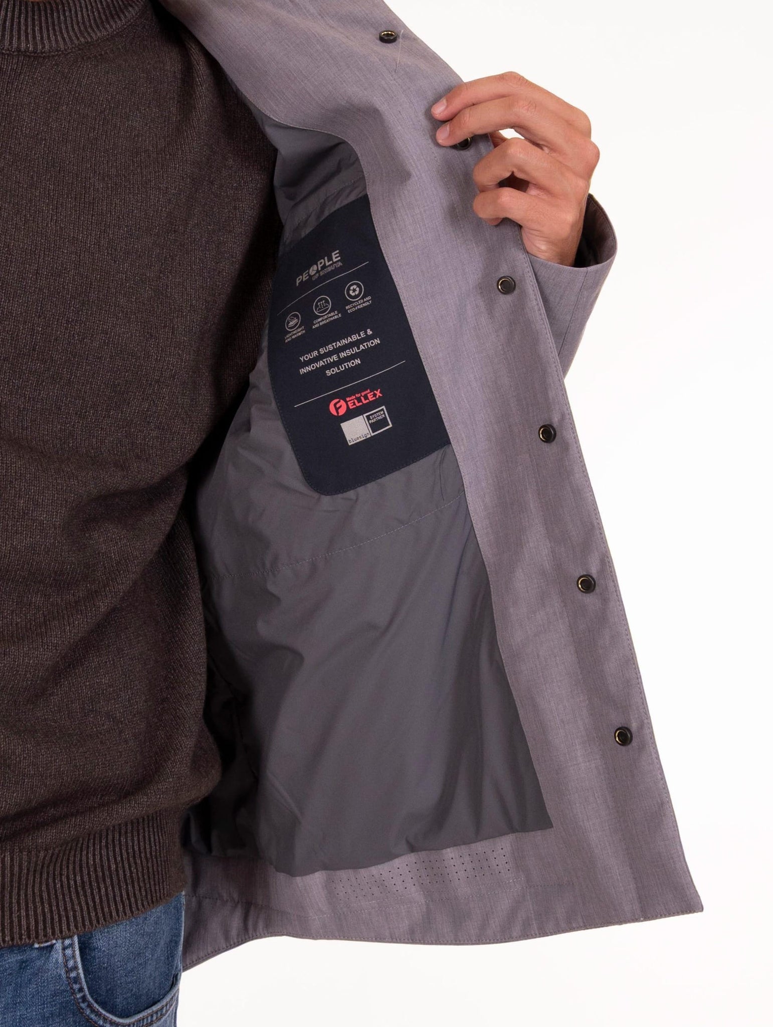 Camicia Kiso People of Shibuya Grigio