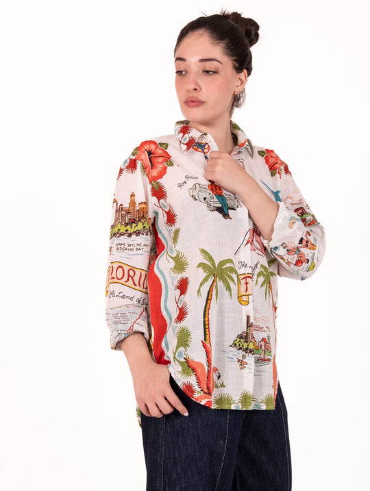 Camicia Old Glory Roy Rogers's in Cotone Multicolor