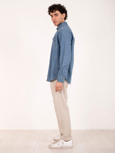 Camicia Roy Roger's Martin in Cotone Denim Medio