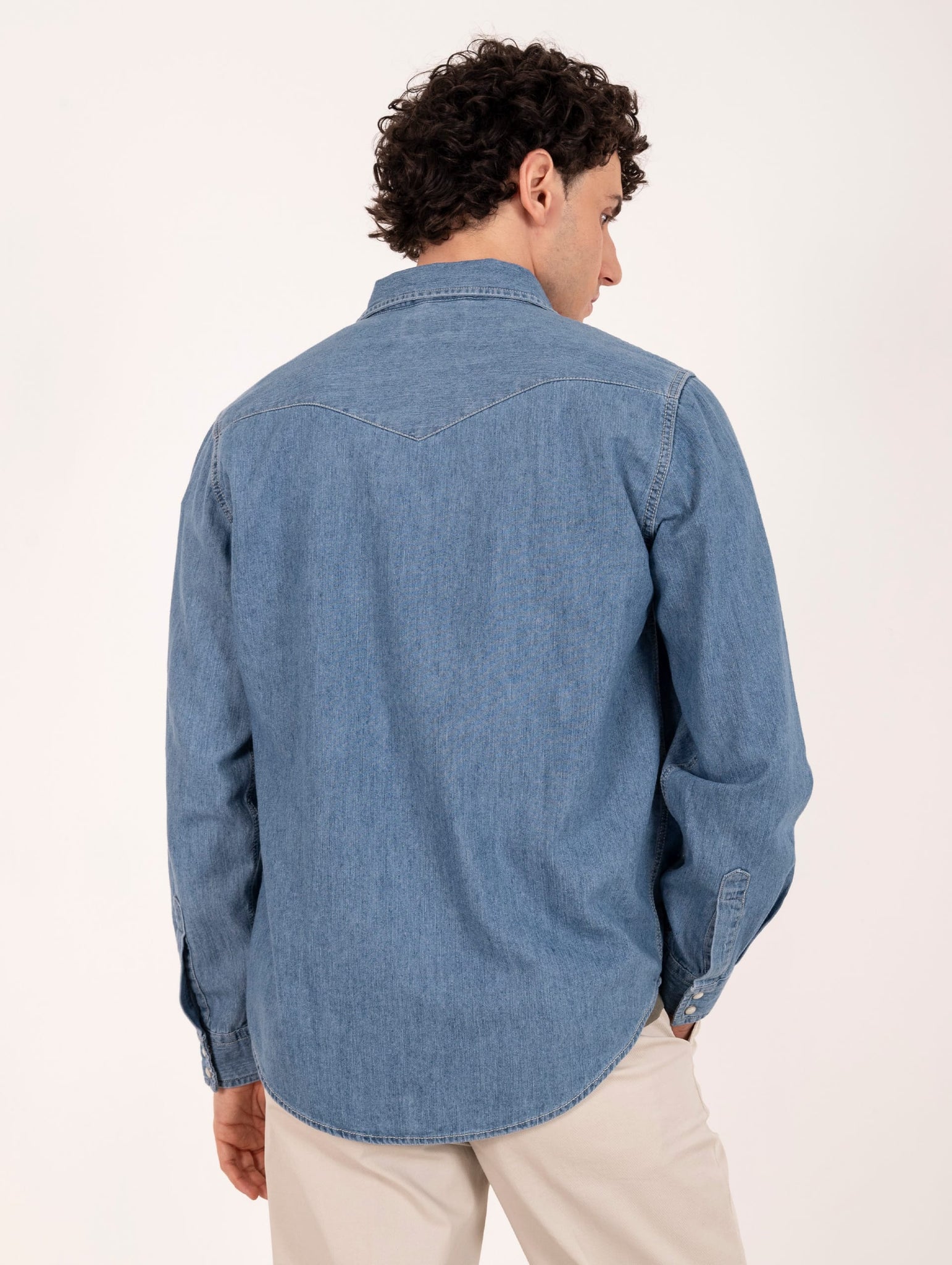 Camicia Roy Roger's Martin in Cotone Denim Medio