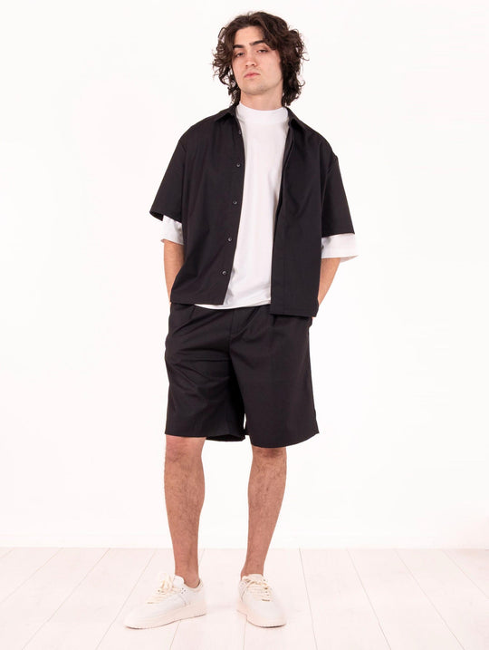 Camicia Woc Mezza Manica Nera
