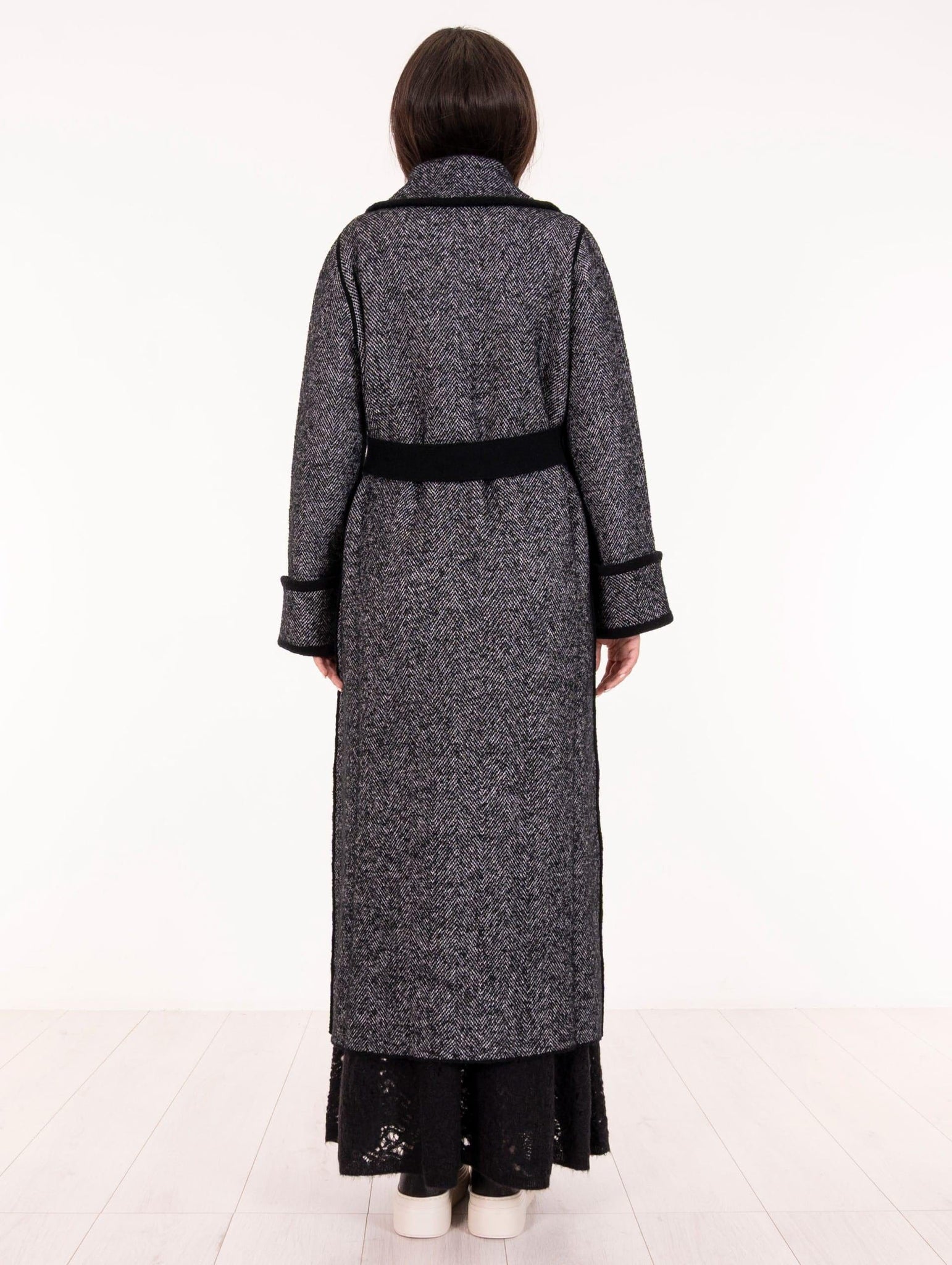 Cappotto D.Exterior Soft Bouclè Nero e Bianco