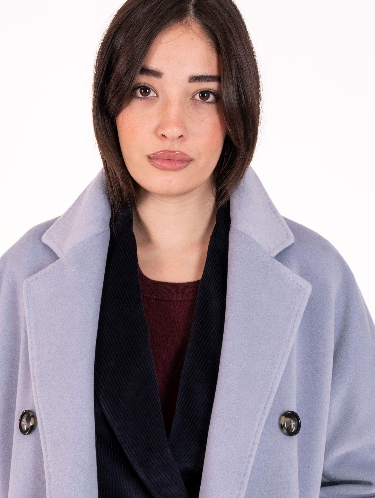 Cappotto Doppiopetto Fourstroke  in Lana e Viscosa Nuvola