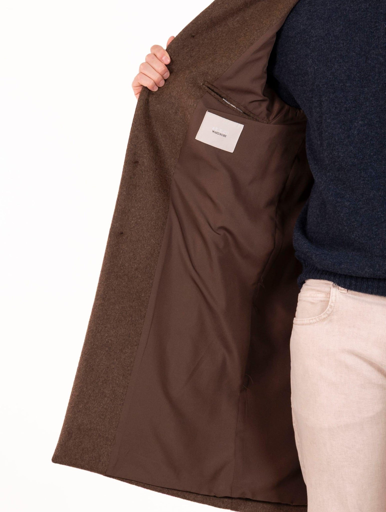 Cappotto Maximel AT.P.CO. in Misto Lana Cacao