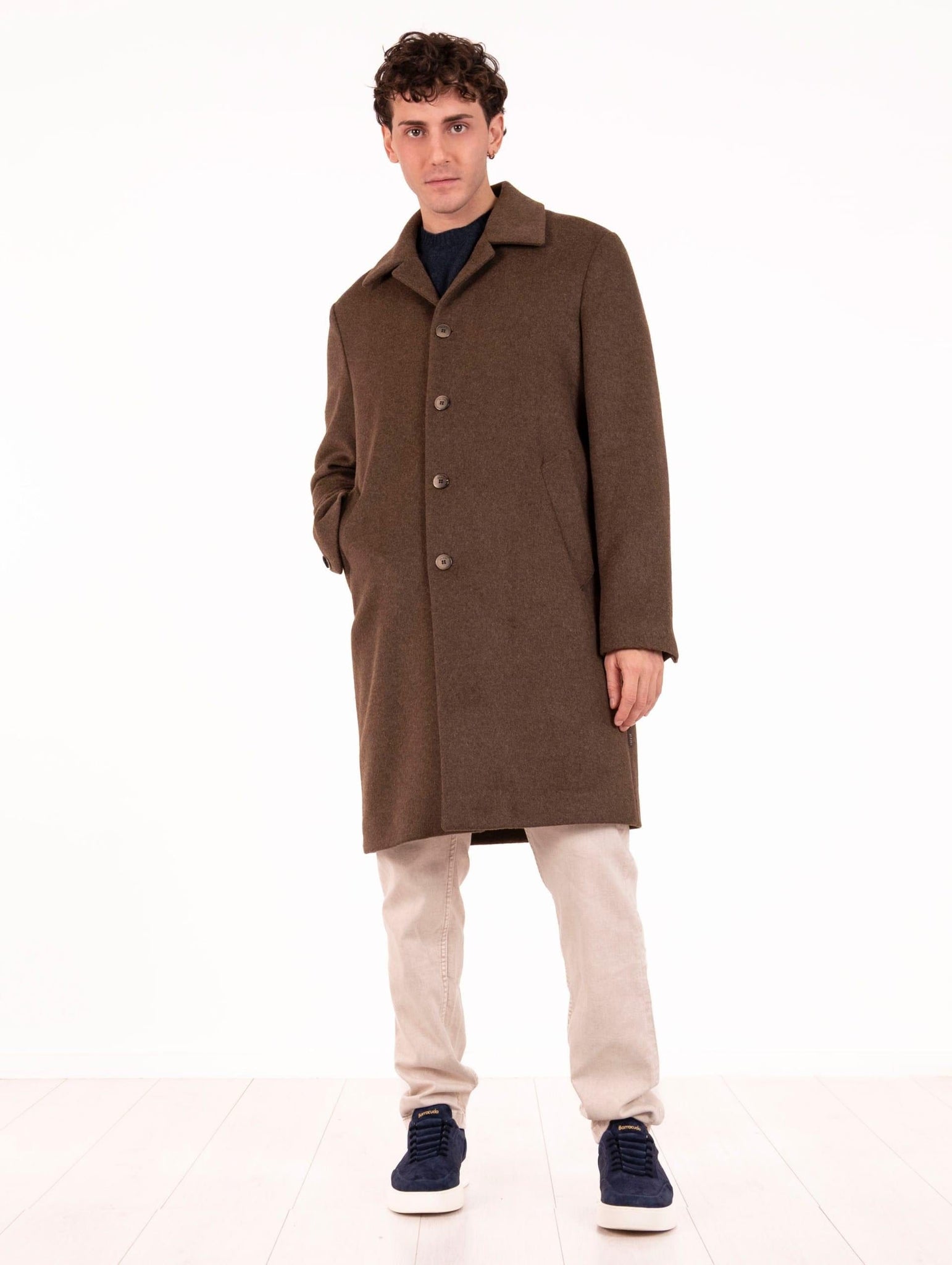 Cappotto Maximel AT.P.CO. in Misto Lana Cacao