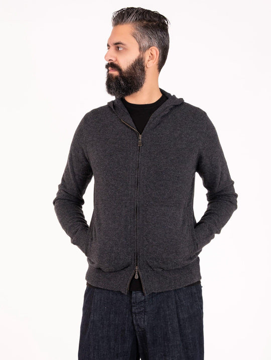 Cardigan Alpha Studio in Lana Geelong Grigio
