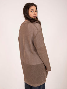 Cardigan Daniele Fiesoli in Cotone Lurex Sacco