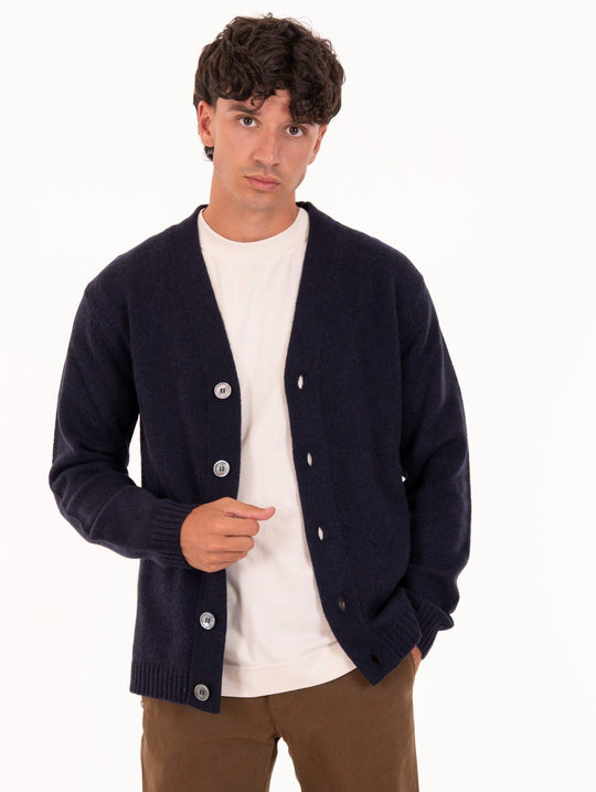 Cardigan Daniele Fiesoli in Eco Kaschmir Blau