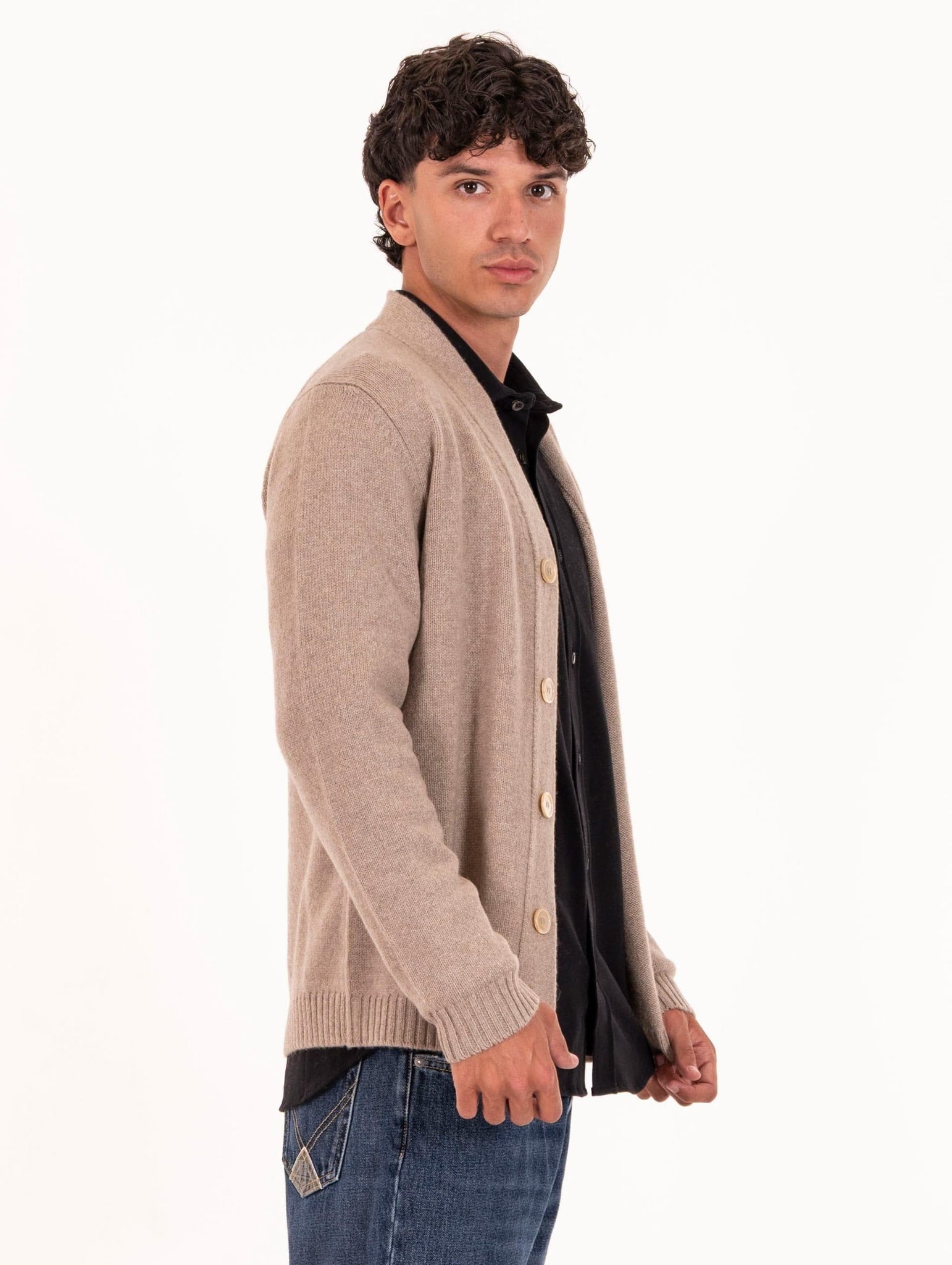 Cardigan Daniele Fiesoli in Eco Cashmere Corda