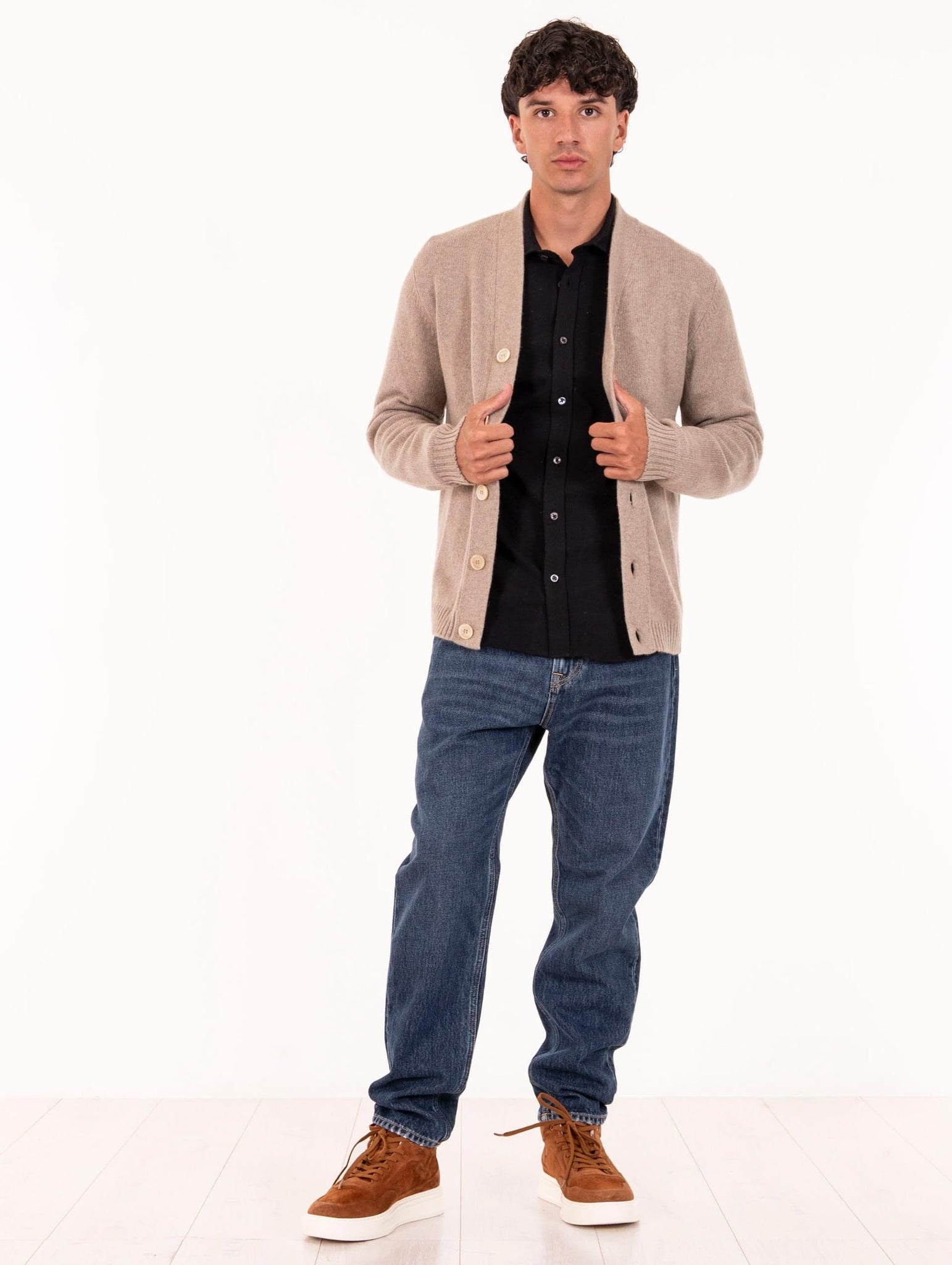 Cardigan Daniele Fiesoli in Eco Cashmere Corda