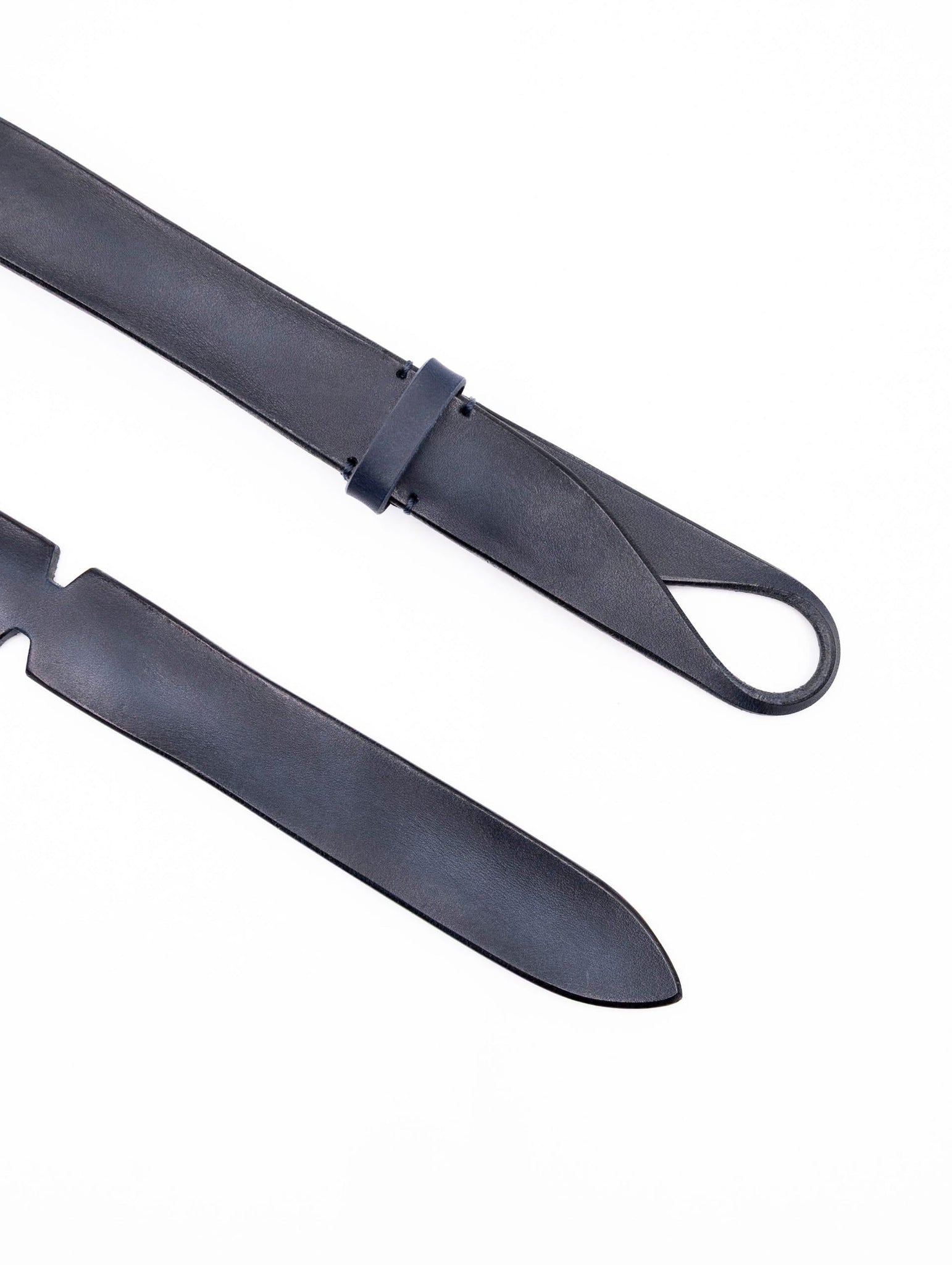 Cintura Nobuckle Orciani in Pelle Dive Blu