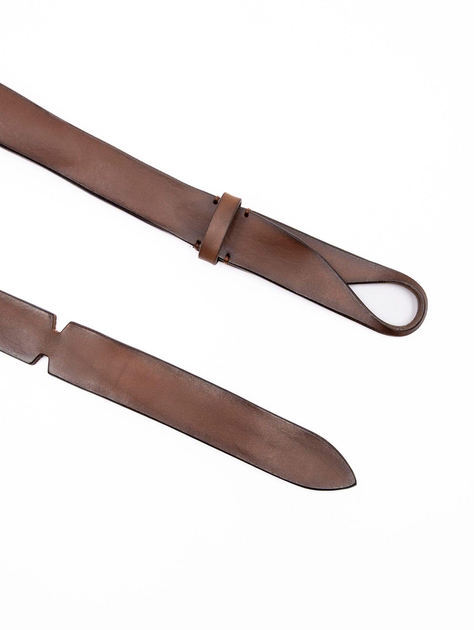 Cintura Nobuckle Orciani in Pelle Dive Cuoio