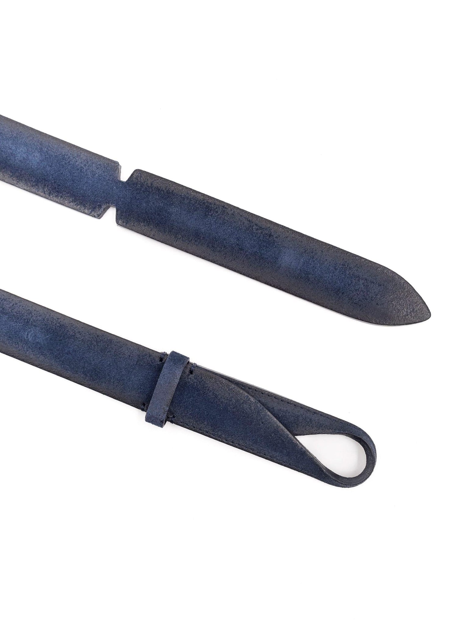 Cintura Nobuckle Orciani in Suede Cloudy Blu