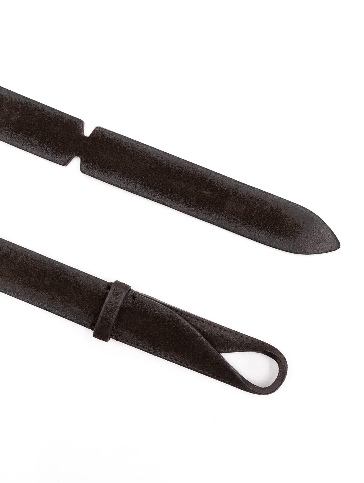 Cintura Nobuckle Orciani in Suede Cloudy Testa di Moro