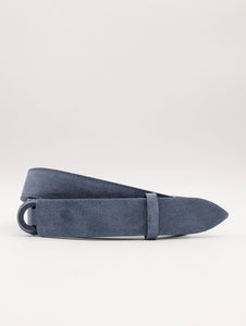 Cintura Orciani Nobuckle in Suede Jeans