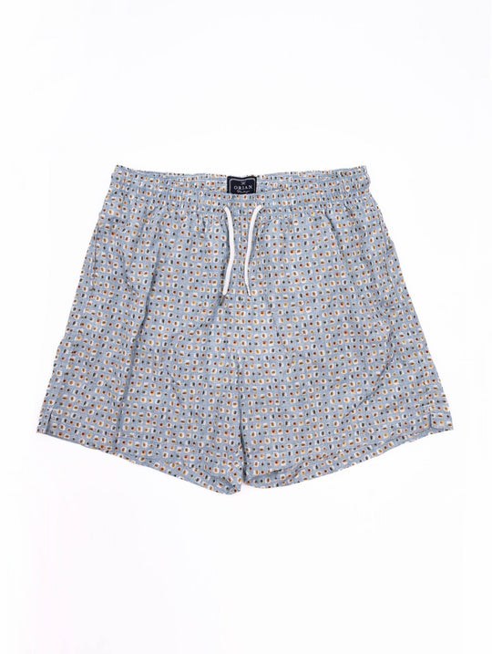 Costume Orian Fantasia Geometrica Azzurro e Grigio