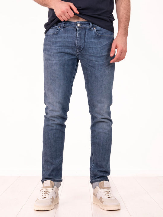 Denim Re-Hash aus mittlerem Denim-Baumwollstoff