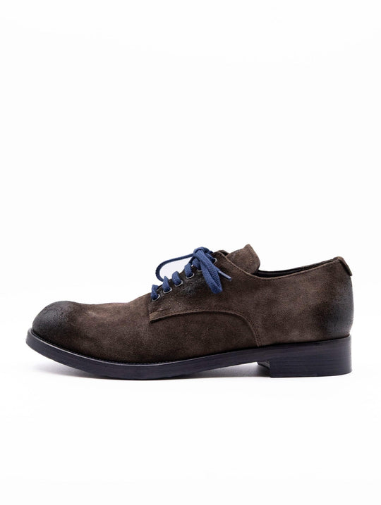 Derby Four Stroke in Suede Testa Di Moro
