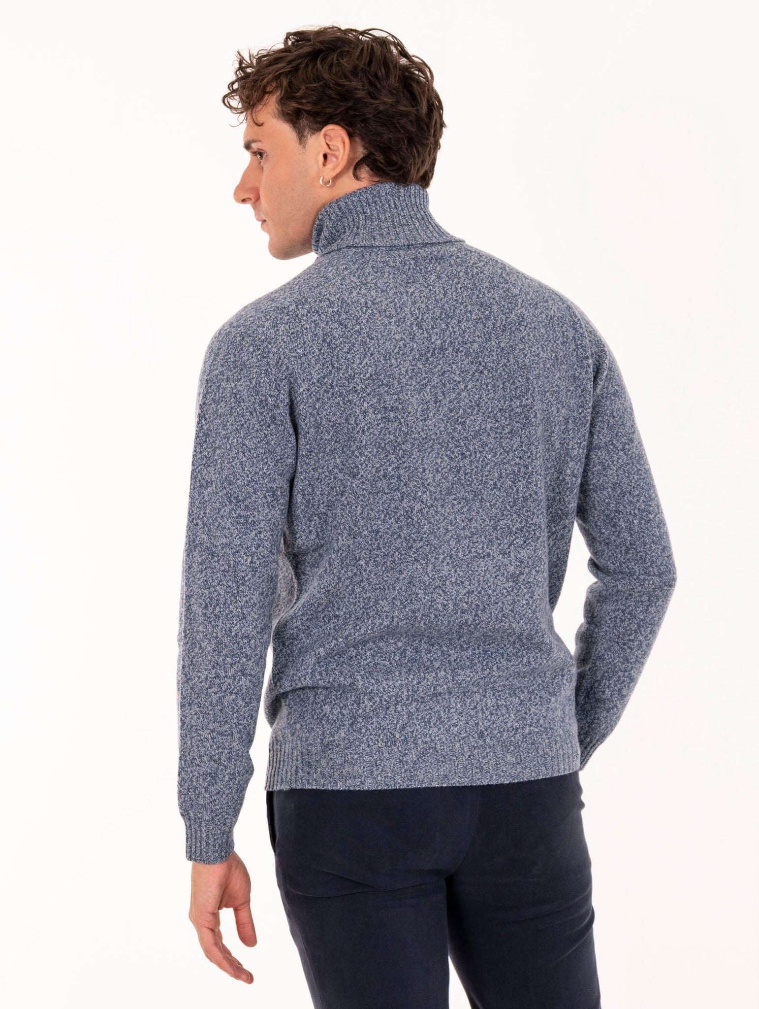 Dolce Vita Zanieri in Lana Cashmere Indigo Melange