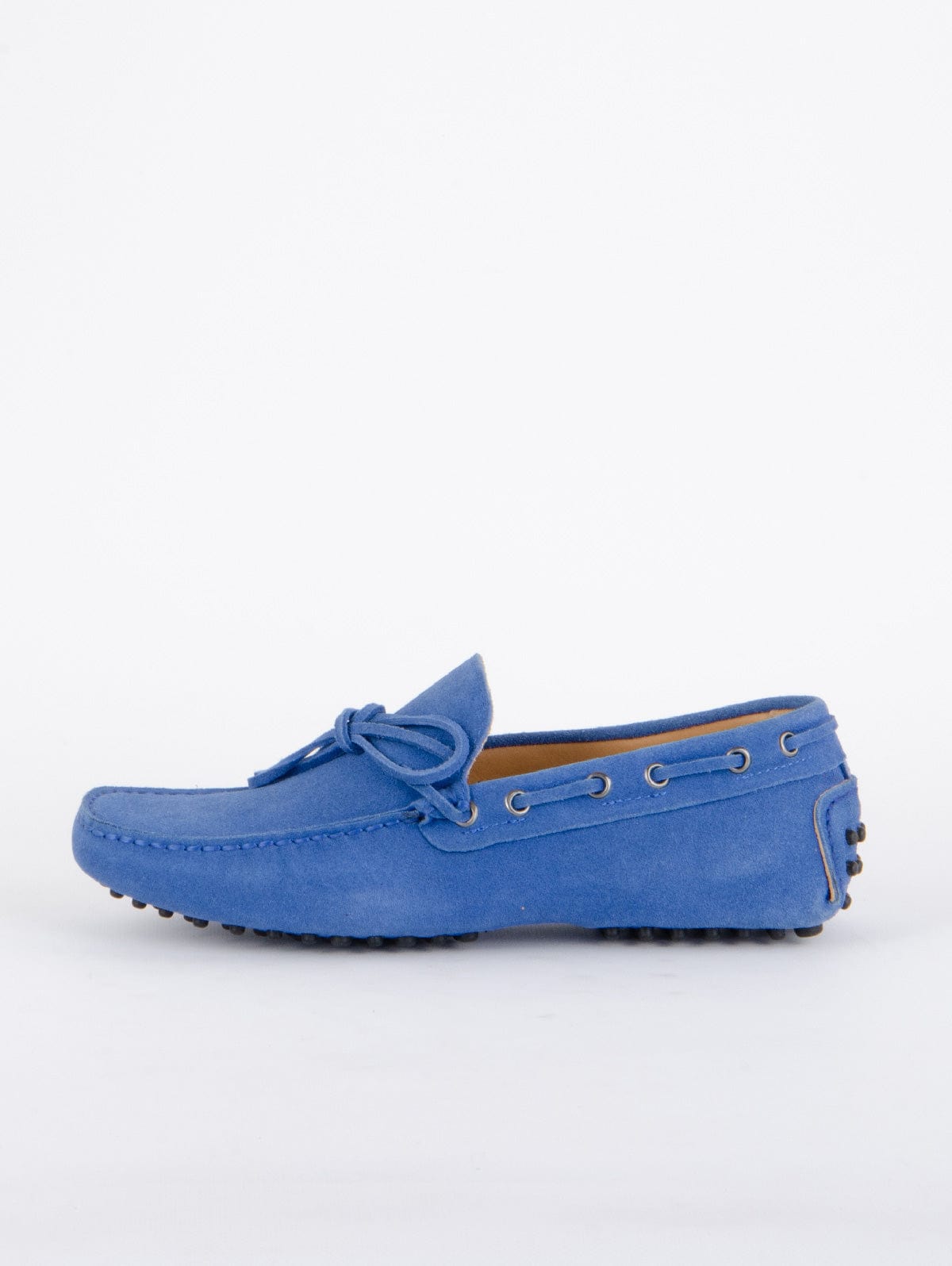 Driving Shoe Il Campago in Suede Blu Elettrico