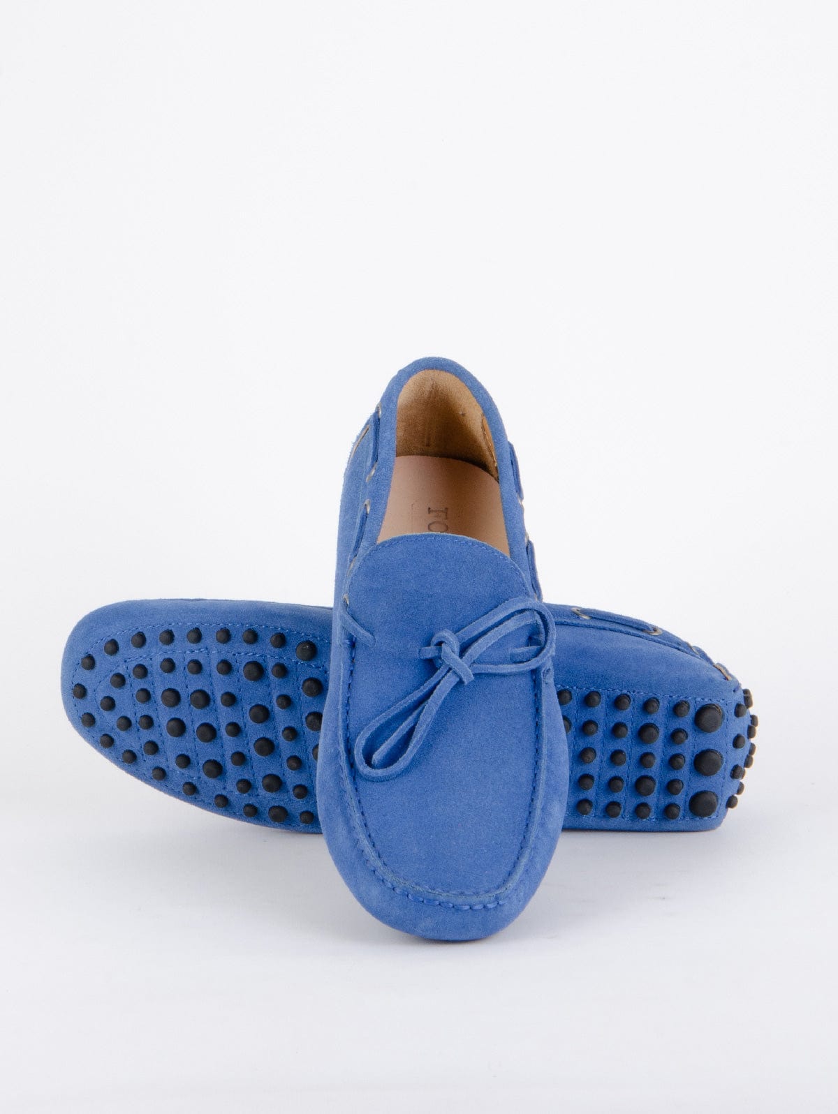 Driving Shoe Il Campago in Suede Blu Elettrico