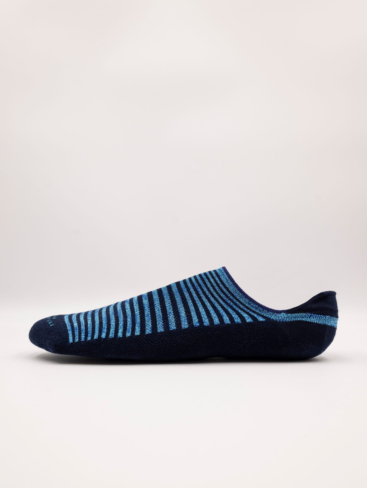 Fantasmini Marcoliani Invisible Sneaker in Cotone a Righe Blu e Navy