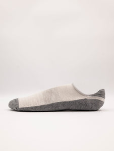 Fantasmini Marcoliani Invisible Sneaker in Cotone Grigio e Tortora