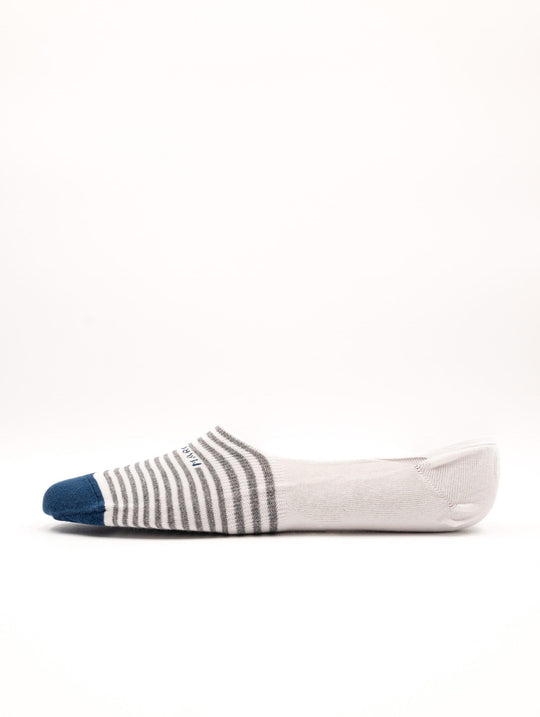 Fantasmini Marcoliani Invisible Touch in Cotone a Righe Bianco e Grigio