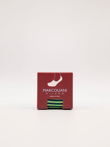 Fantasmini Marcoliani Invisible Touch in Cotone a Righe Verde e Blu