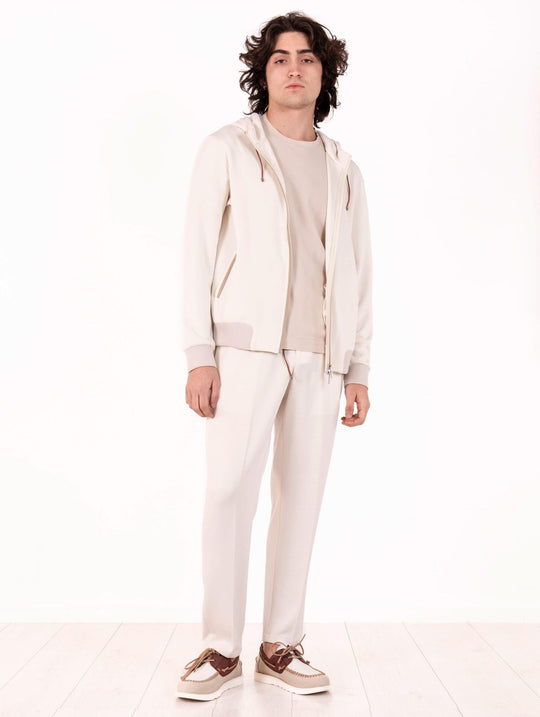 Chic Devore Sweatshirt aus Viskose Milch