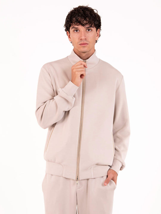 Felpa Devore in Modal Sabbia