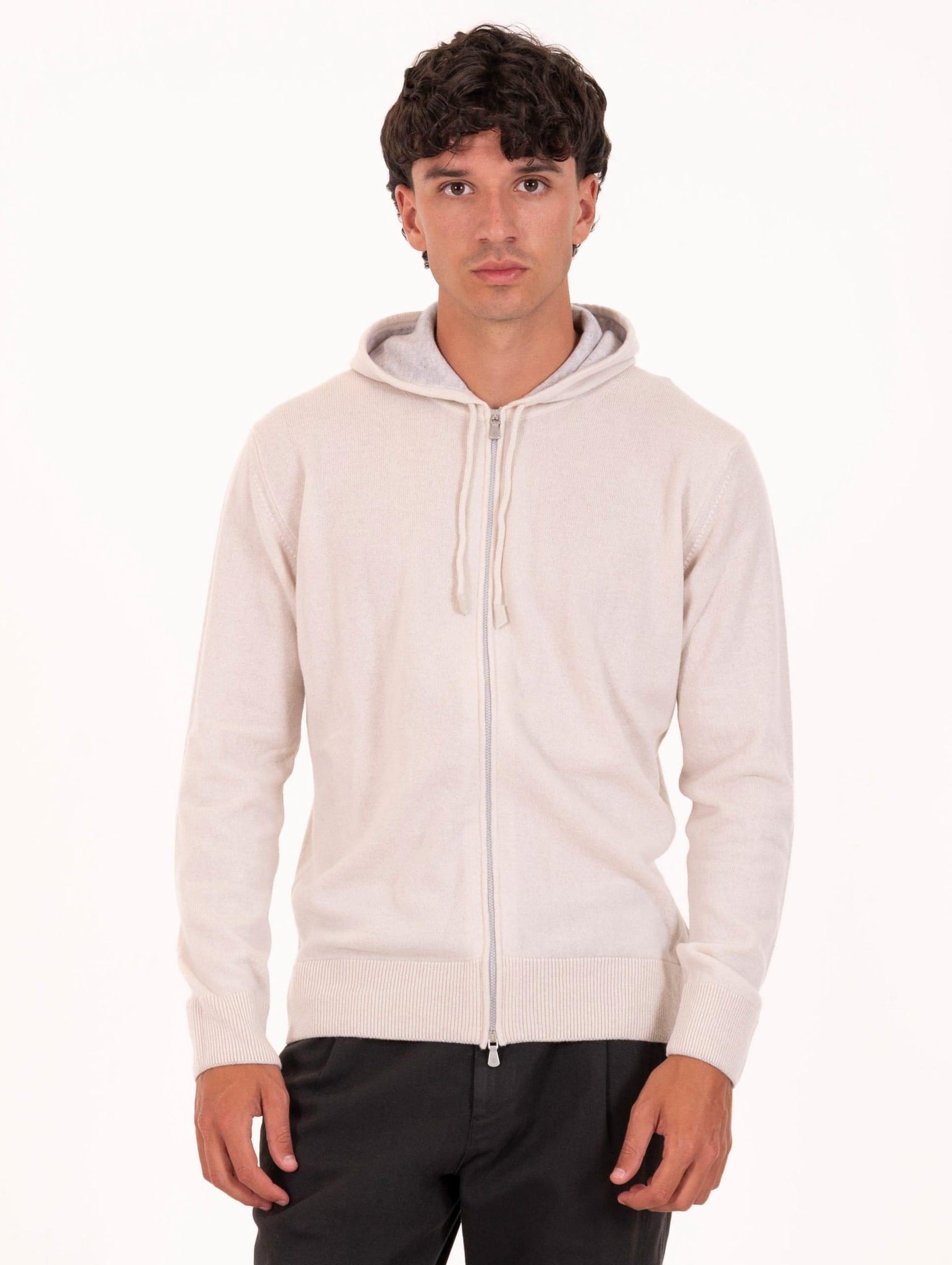 Felpa Eleventy Milano Platinum in Cashmere Sabbia