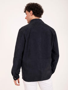 Field Jacket Gallotti Icon in Camoscio Blu