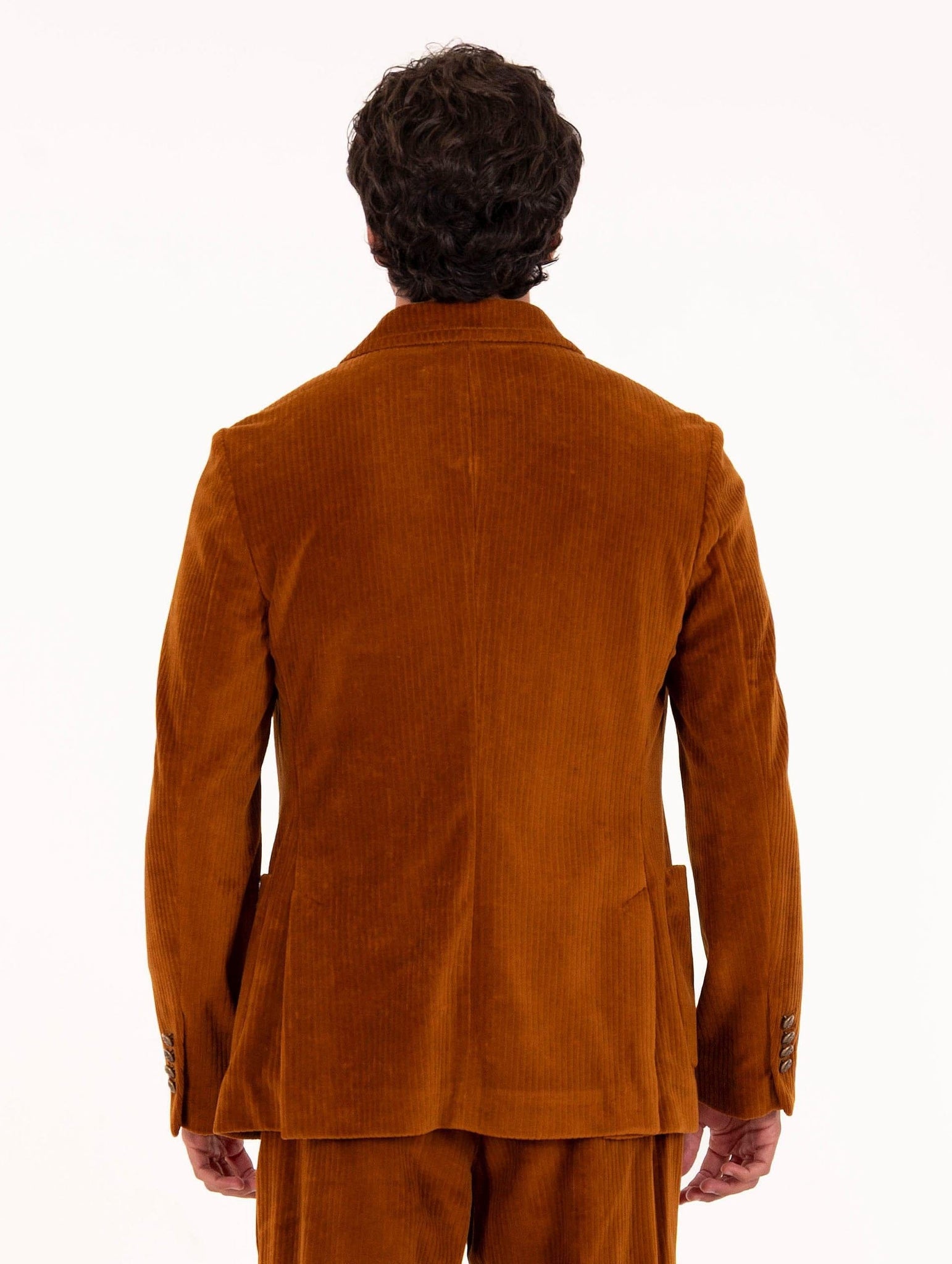 Giacca Doppiopetto Circolo 1901 in Velluto a Coste Caramello