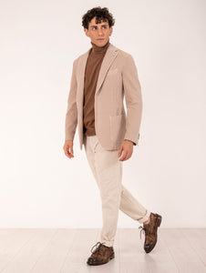 Giacca L.B.M. 1911 in Cotone e Cashmere Beige