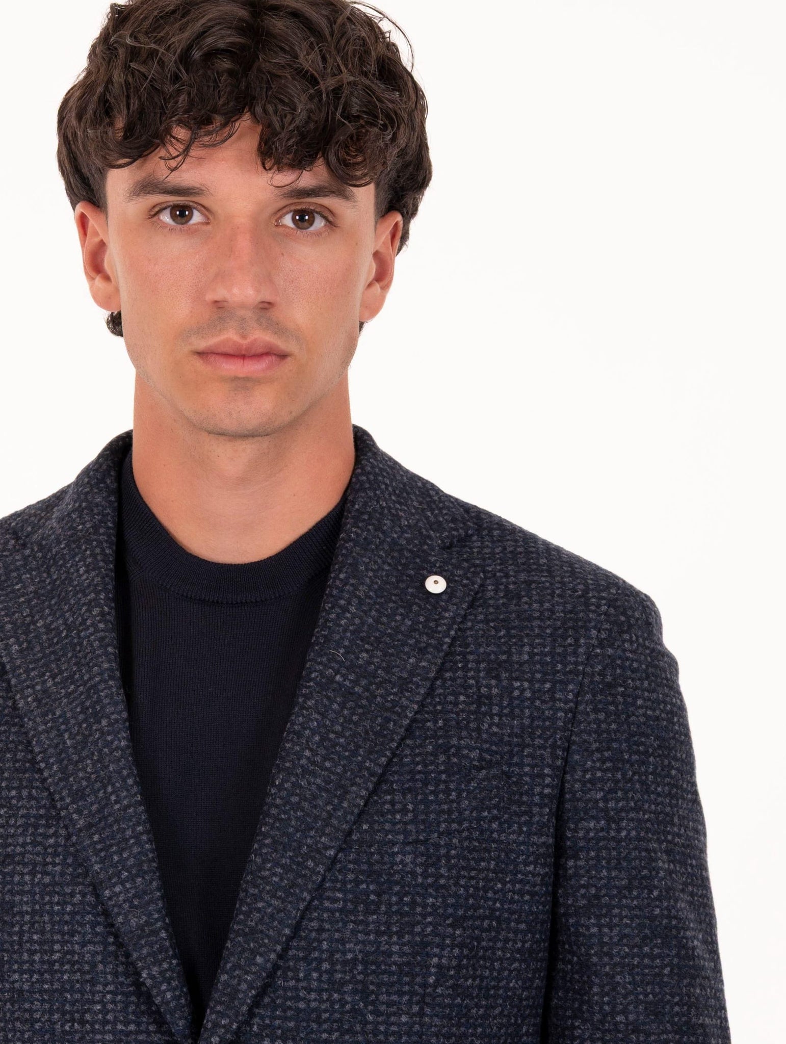 Giacca L.B.M. 1911 in Jersey di Lana Blu