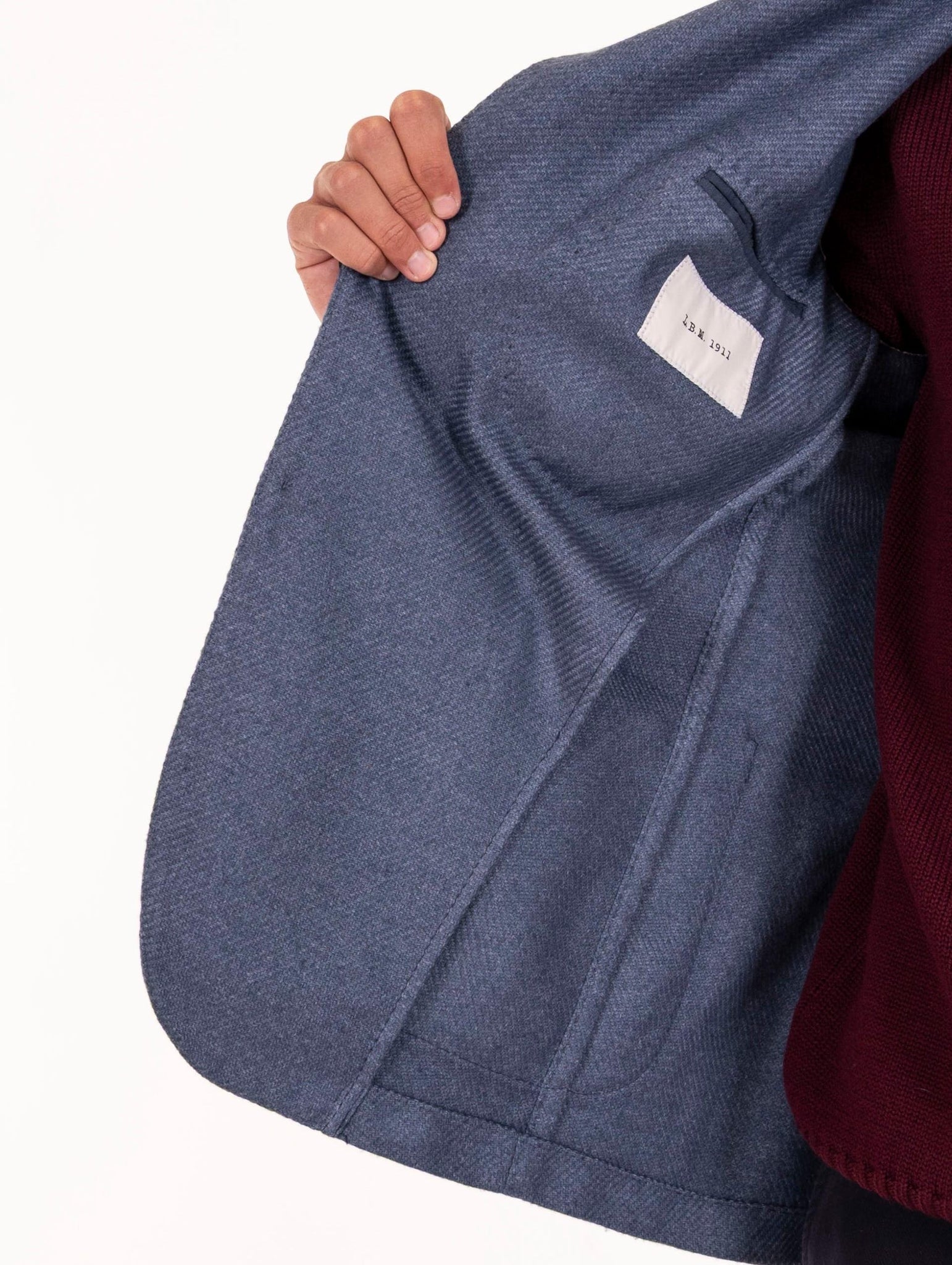 Giacca L.B.M. 1911 in Lana Vergine Indigo