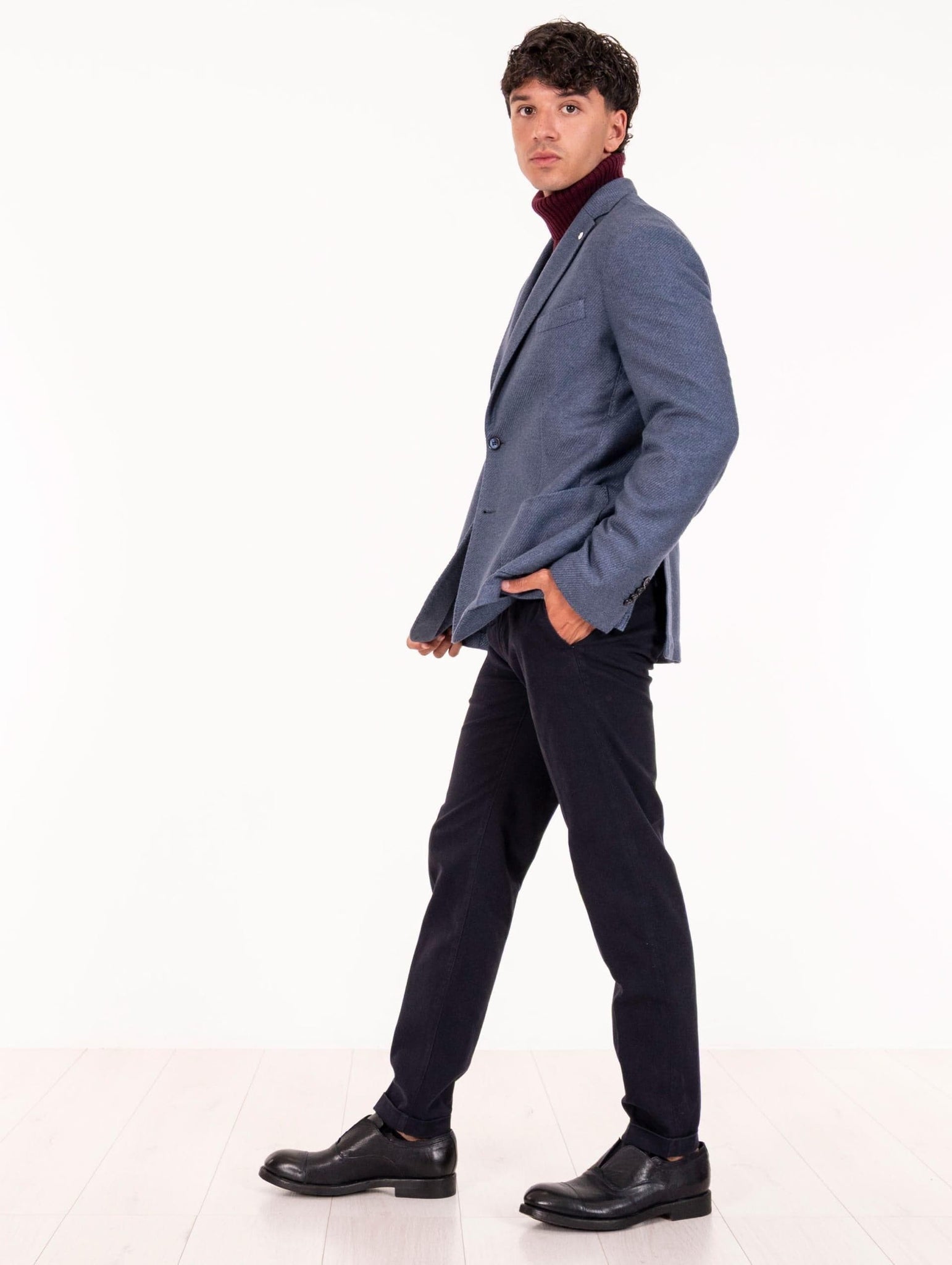 Giacca L.B.M. 1911 in Lana Vergine Indigo