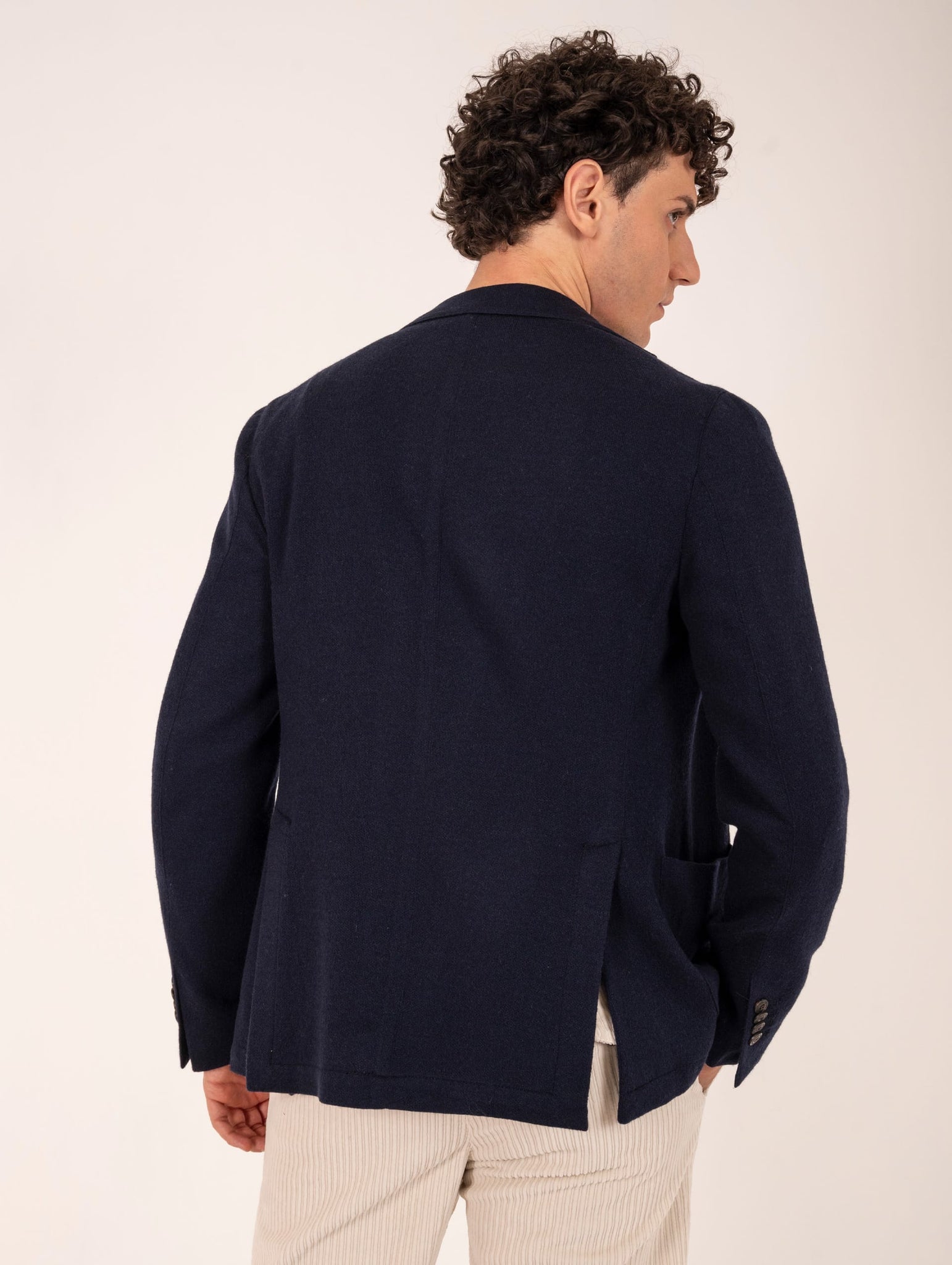 Giacca L.B.M. 1911 Punto in Cashmere Blu Notte