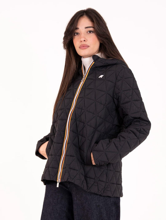 Giacca Trapuntata Madlaine K-Way Nera