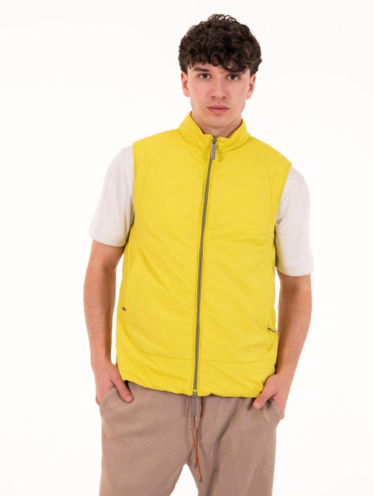 Aprica After Label Vest in Yellow Technical Fabric