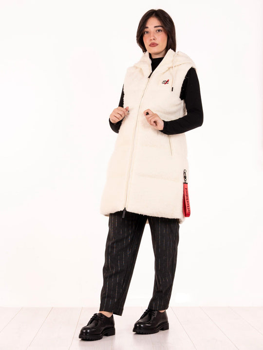 Gilet Cortina After Label Bianco