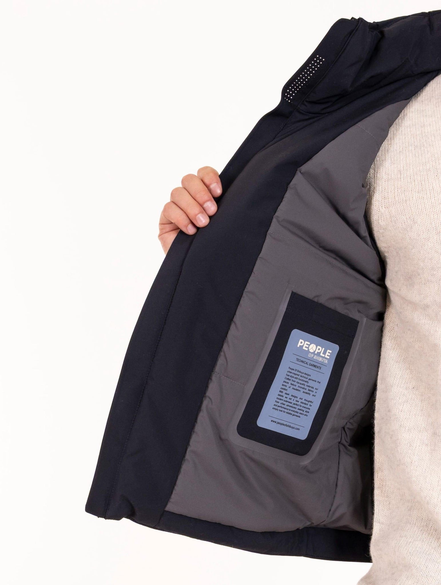 Gilet Ono People of Shibuya in Tessuto Tecnico Navy