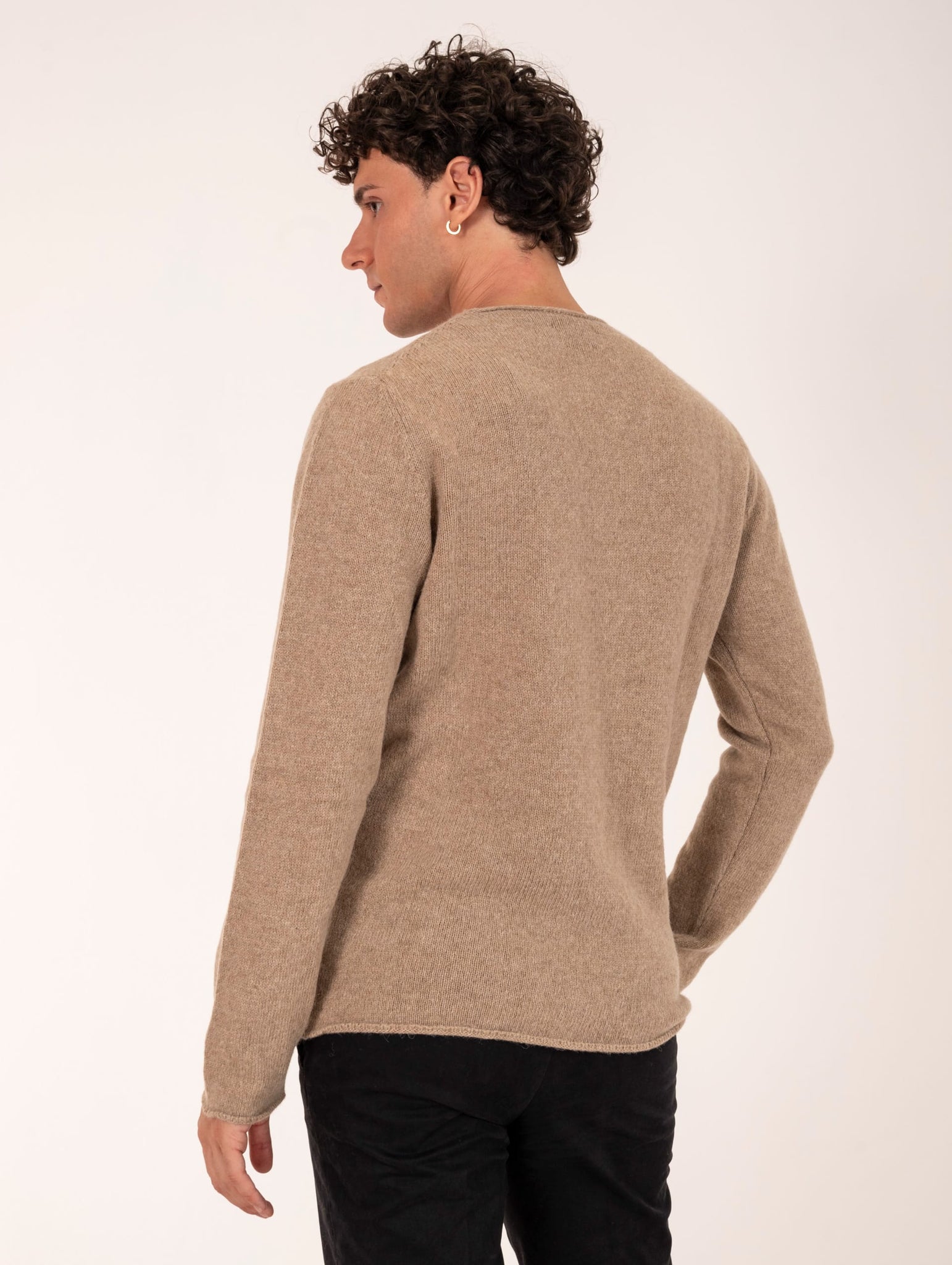 Girocollo Daniele Fiesoli in Alpaca e Lana Merino Beige