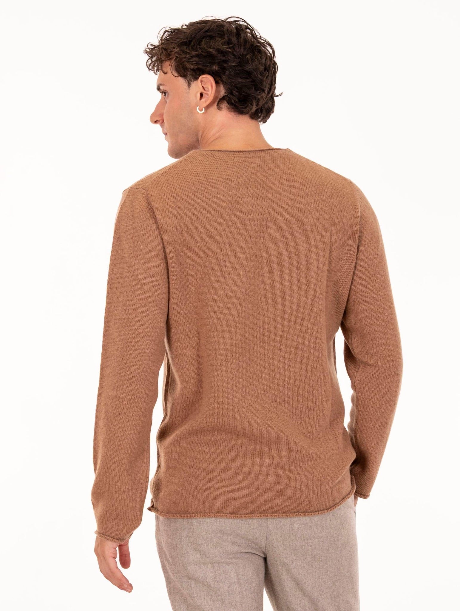 Girocollo Daniele Fiesoli in Alpaca e Lana Merino Cammello