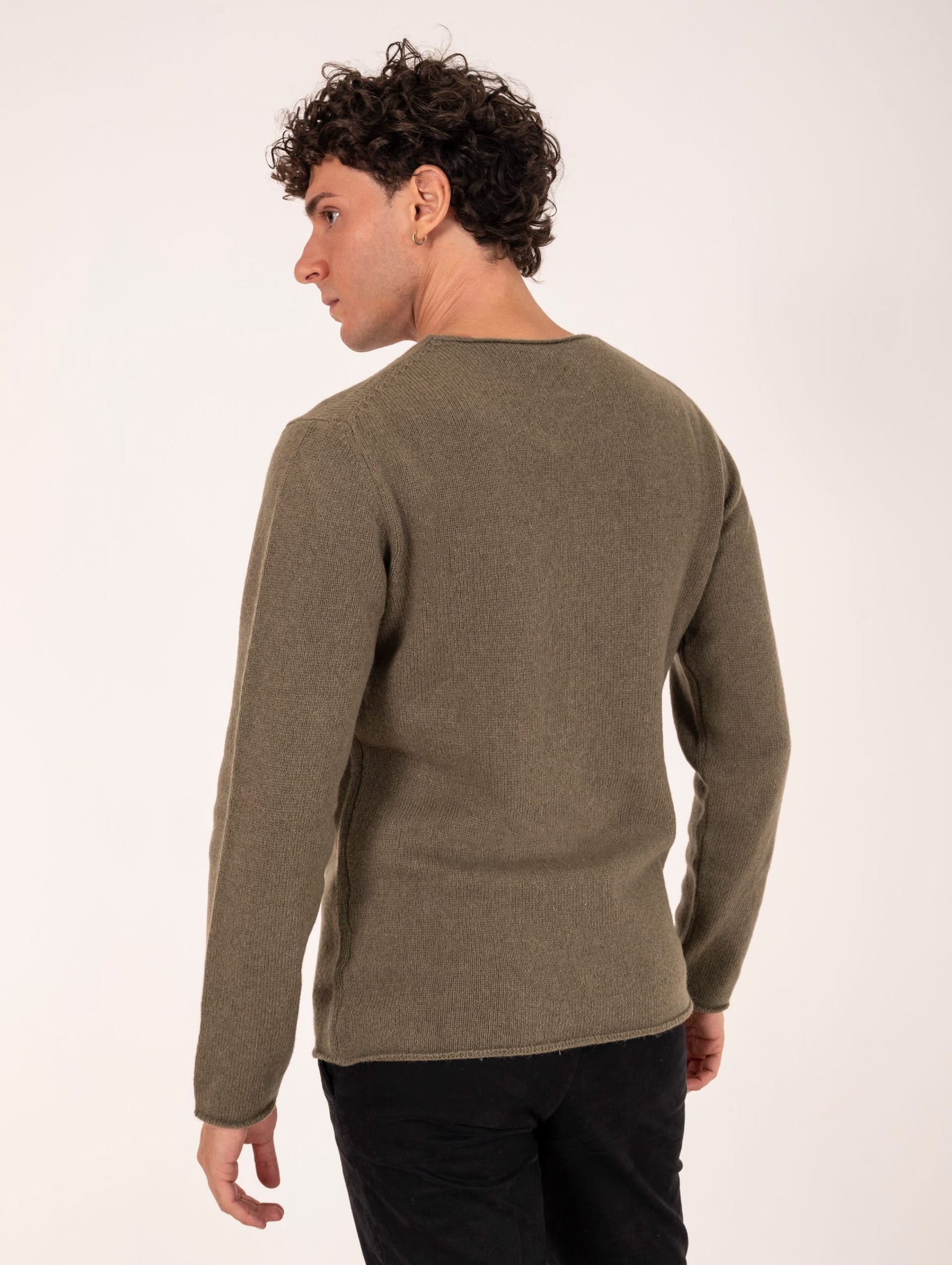 Girocollo Daniele Fiesoli in Alpaca e Lana Merino Militare