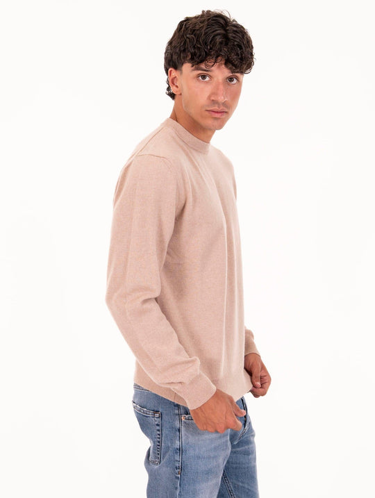 Daniele Fiesoli Crew Neck in Sand Cashmere