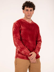 Girocollo Daniele Fiesoli in Lana Merino e Cashmere Rosso