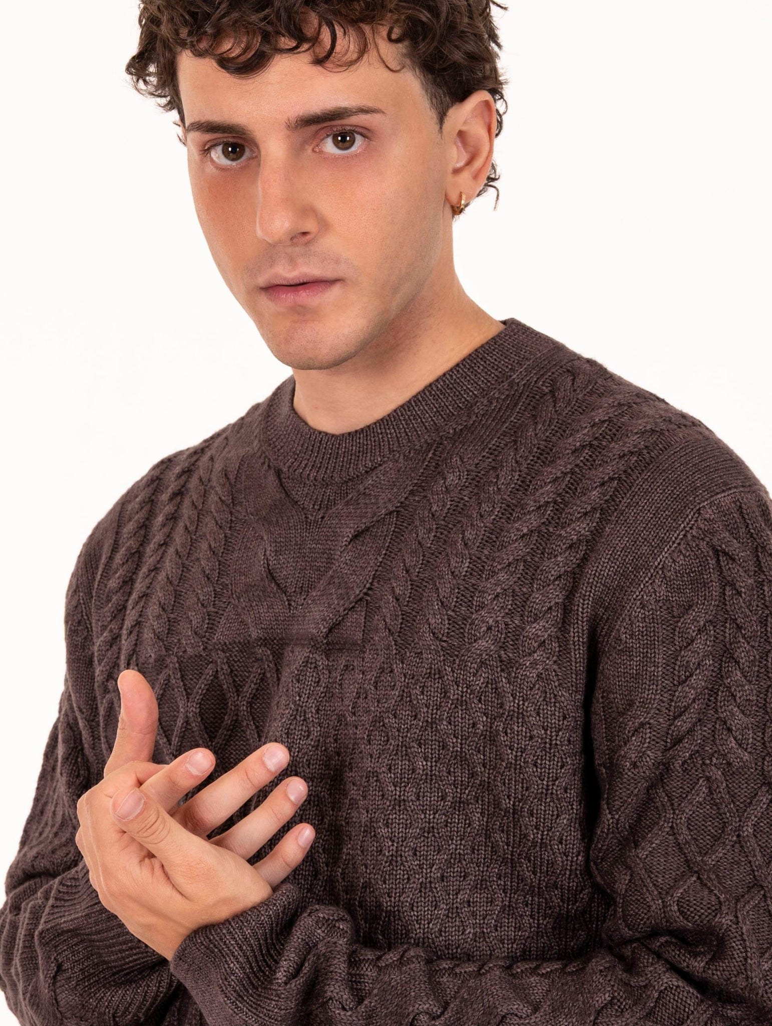 Girocollo Luigi Gentile in Lana Merinos Testa di Moro